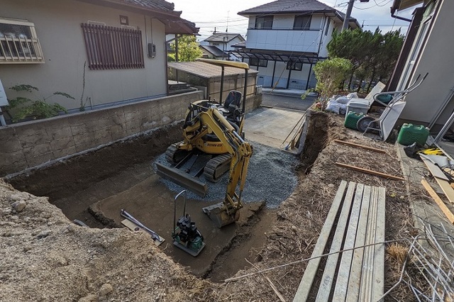 駐車場before